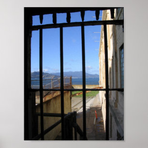 Aussicht von Inside Alcatraz Poster