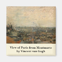 Aussicht von Paris aus Montmartre von Vincent van