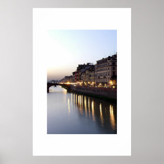 Aussicht von Ponte Vecchio Poster