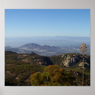 Aussicht von Sandstone Peak, Santa Monica Poster