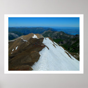 Aussicht von Schilthorn, Schweiz Poster