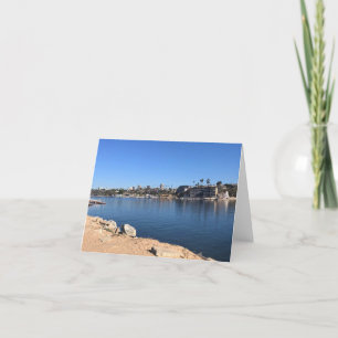 Aussicht von Wedge, Newport Beach, Kalifornien Dankeskarte