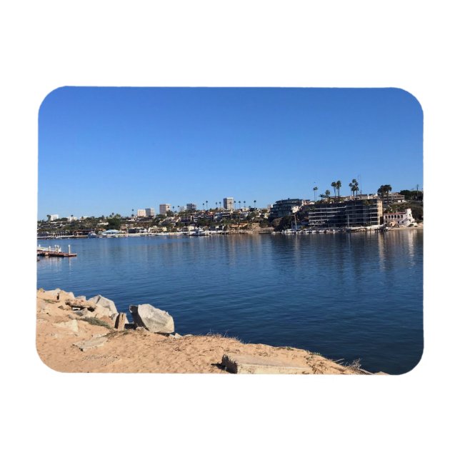 Aussicht von Wedge, Newport Beach, Kalifornien Magnet (Horizontal)