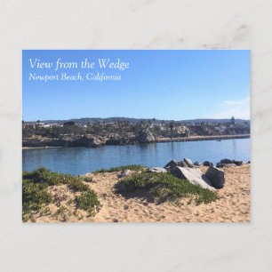 Aussicht von Wedge, Newport Beach, Kalifornien Postkarte