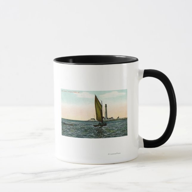 Aussicht von York aus auf die Insel Tasse (Rechts)