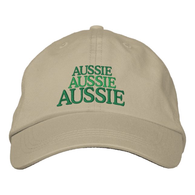 Aussie, Aussie, Aussie, bestickter Hut (Vorderseite)