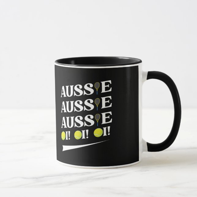 Aussie Aussie Aussie Tennis Tasse (Rechts)