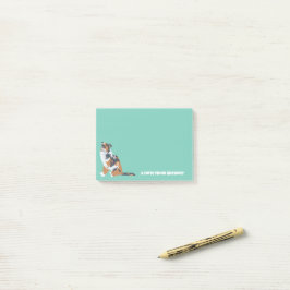 Aussie Australian Shepherd Dog Personalisiert Post-it Klebezettel
