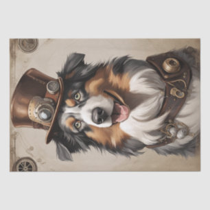 Aussie Aviator: Steampunk Shepherd Decoupage Seidenpapier