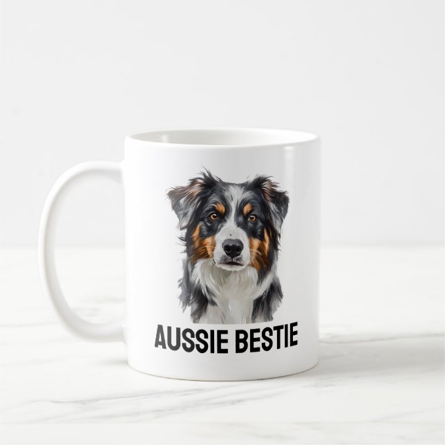 Aussie Bestie Tasse - Loyal Australian Shepherd Gi (Links)