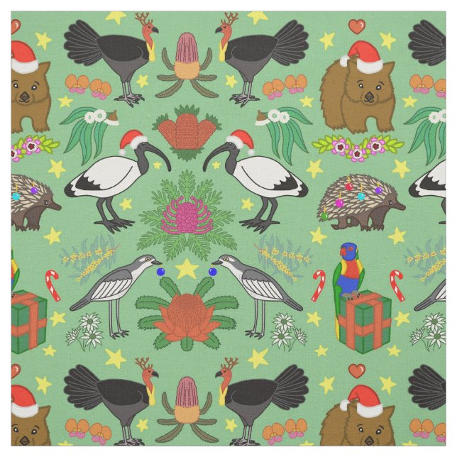 Aussie Christmas Fabric Stoff (Muster)