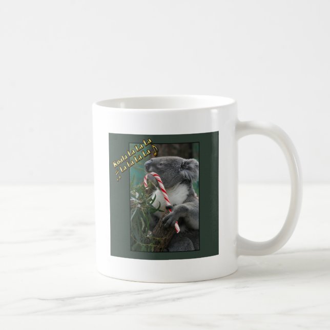 Aussie Christmas Koala mit Candy Cane Kaffeetasse (Rechts)