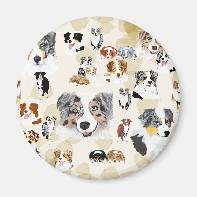 Aussie Collage Magnet (Vorne)