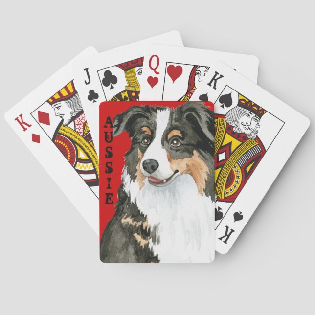 Aussie Color Block Spielkarten (Rückseite)