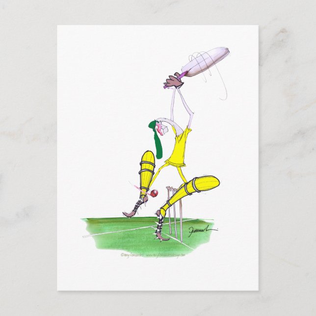 aussie cricket nutmeg, tony fernandes postkarte (Vorderseite)