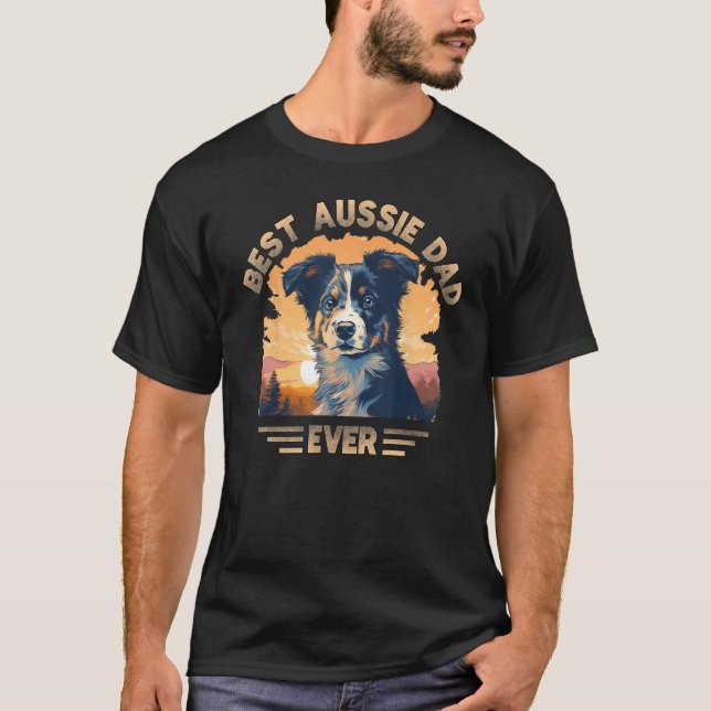 Aussie DAD Australian Shepherd 1 T-Shirt (Vorderseite)