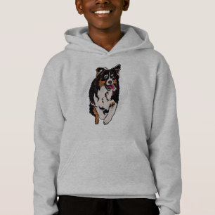 Aussie Dog Funny Cattle Paw Hoodie