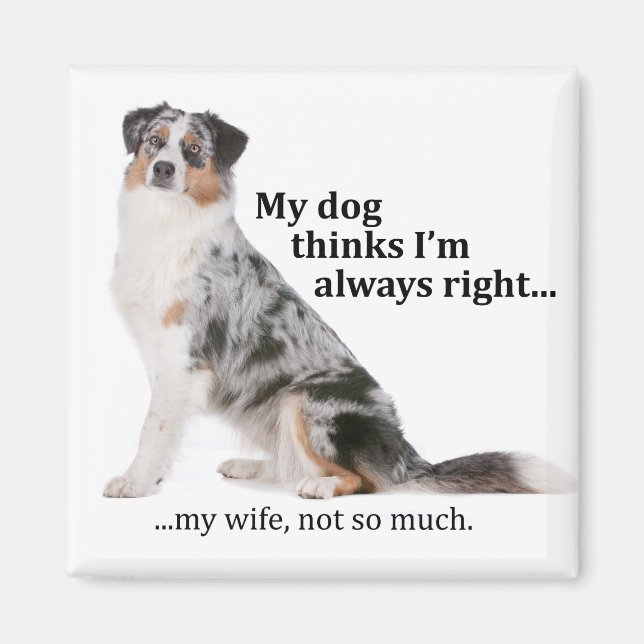 Aussie / Ehefrau Magnet (Vorne)