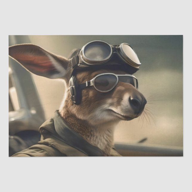 Aussie Kangaroo King of the Airways, Seidenpapier (Vorderseite)