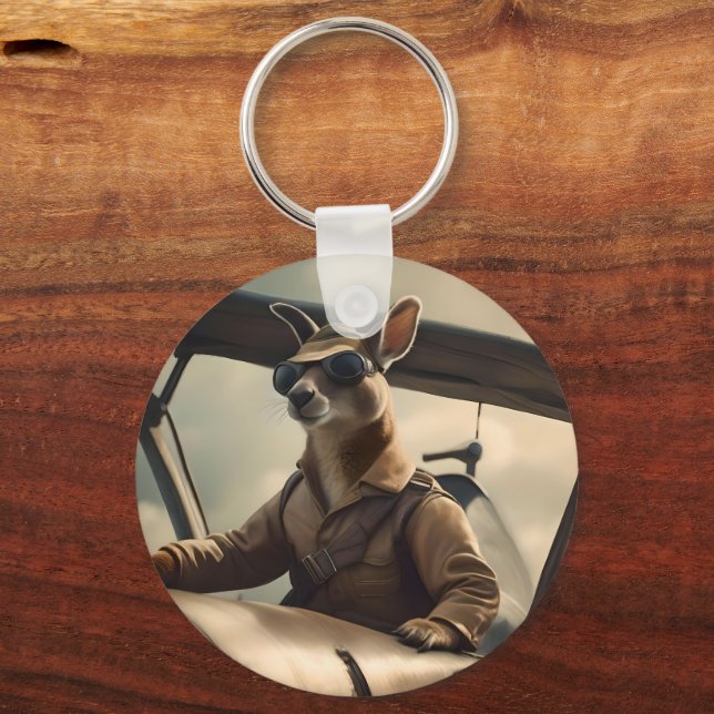Aussie-Känguru-Pilot, Schlüsselanhänger (Rückseite)