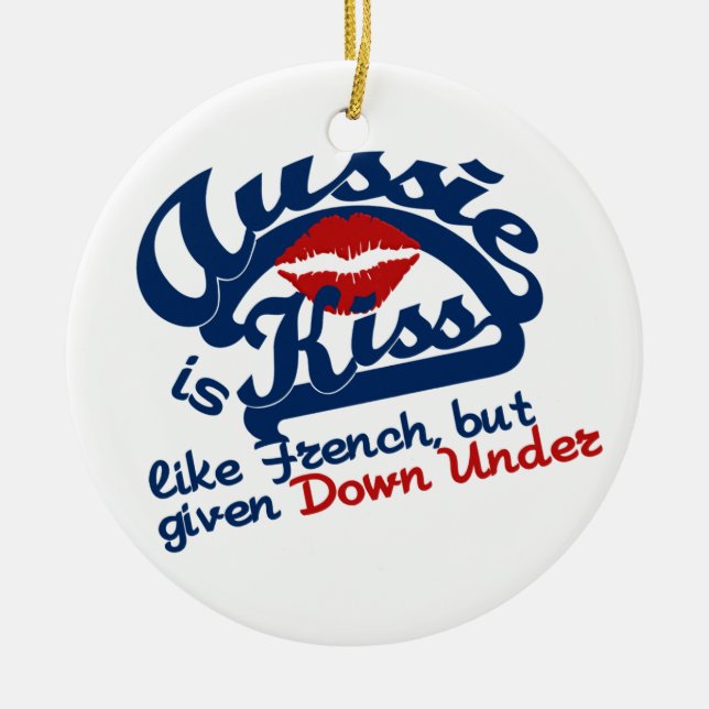 Aussie Kiss Ornament (Vorne)