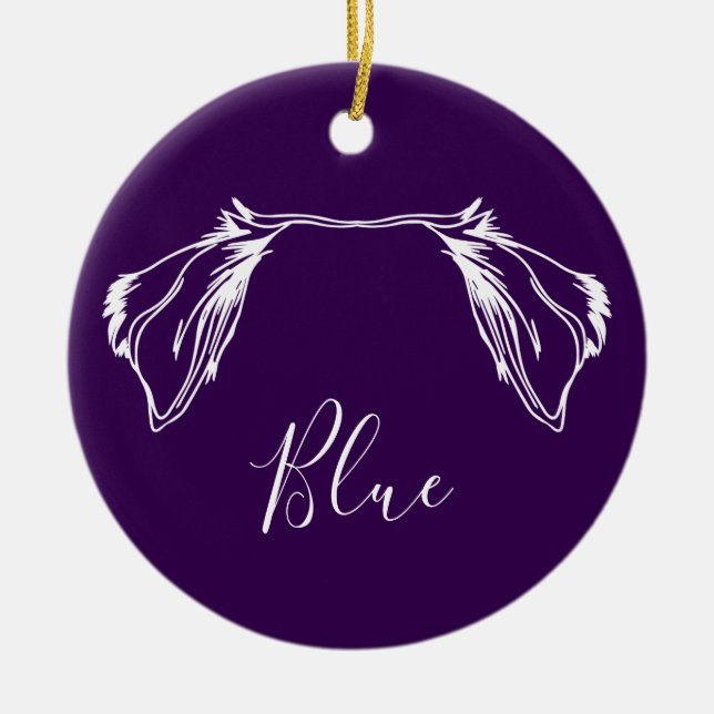 Aussie Ornament (Paw Prints) (Vorne)