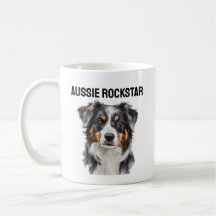 Aussie Rockstar Tasse - Cooles Australian Shepherd