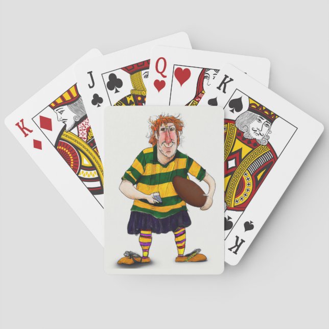 Aussie Rugby Player - Spielkarten (Rückseite)