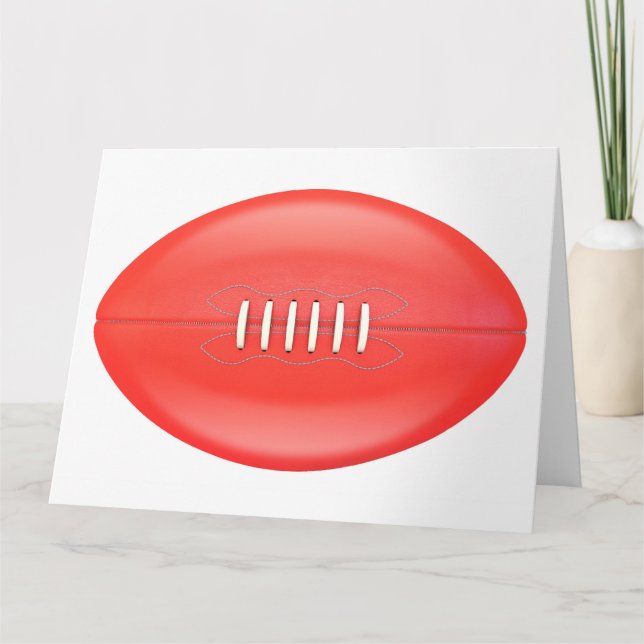 Aussie Rules Ball Karte (Vorderseite)