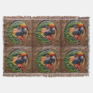 Aussie Spirit: Ein Lorikeet, das in geschnitztem H Decke