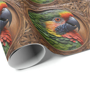 Aussie Spirit: Ein Lorikeet, das in geschnitztem H Geschenkpapier