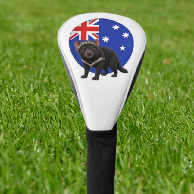 Aussie Tassy Teufel Golf Headcover (Aussie Tassy Devil Golf Head Cover – a fun, eye-catching way to add some real personality )