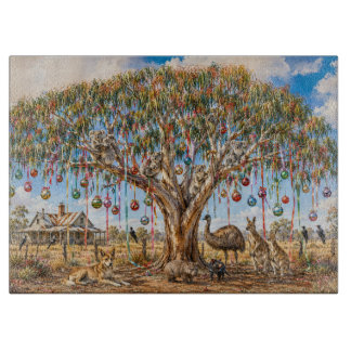Aussie-Tiere Weihnachten Gumtree-Baumschmuck Schneidebrett