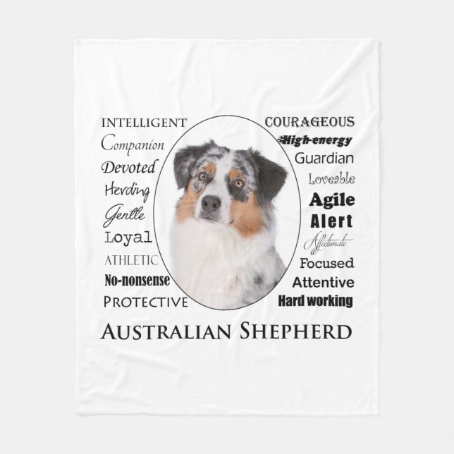Aussie Traits Fleece Blanket (Vorderseite)