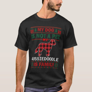 Aussiedoodle Dog Eigentümer Matching Pajama Famili T-Shirt