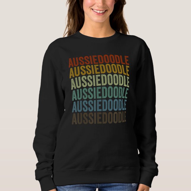 Aussiedoodle Retro Sweatshirt (Vorderseite)