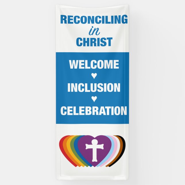 Aussöhnung im Banner des Christlichen Gottesdienst (Vertikal)