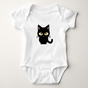 Ausstattung der schwarzen Katze für Säuglinge Baby Strampler