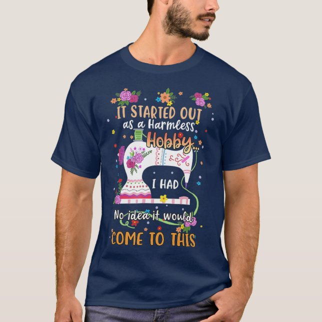 Ausstechen von schädlichen Hobby-Nähgeschenken für T-Shirt (Vorderseite)