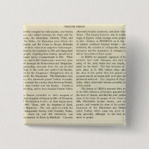 Ausstellen des Reiches Charlemagne 814 AD 2 Button