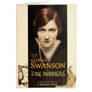 Ausstelleranzeige stillen Films Gloria Swansons