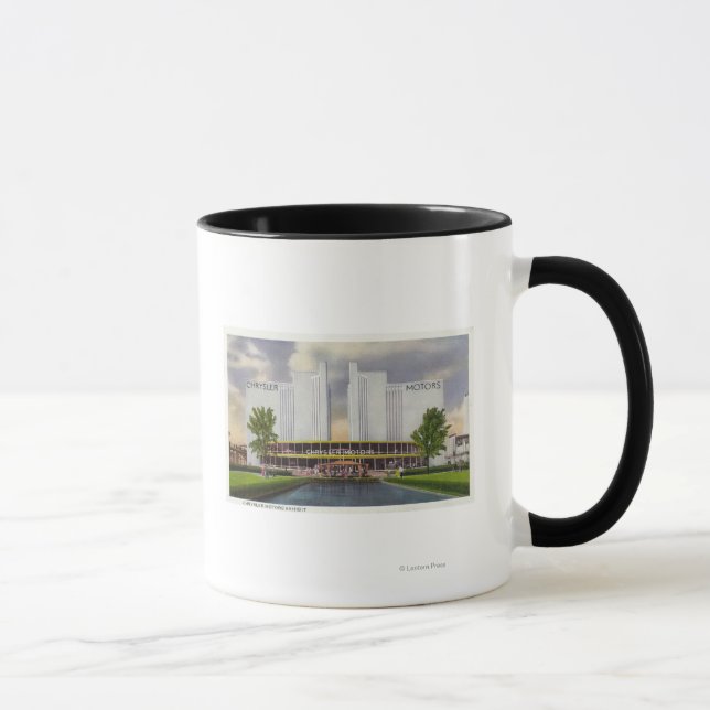 Ausstellung Chrysler Motors 1934 Weltmesse Tasse (Rechts)