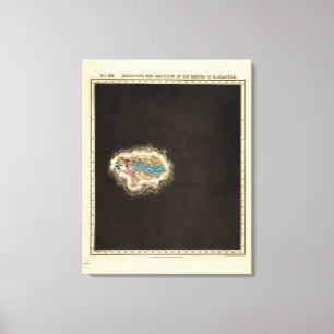Ausstellung der Teilung des Reiches 301 v. Chr. Leinwanddruck