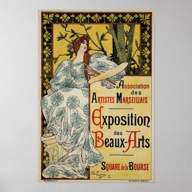 Ausstellung des Beaux-Arts Poster (Vorne)