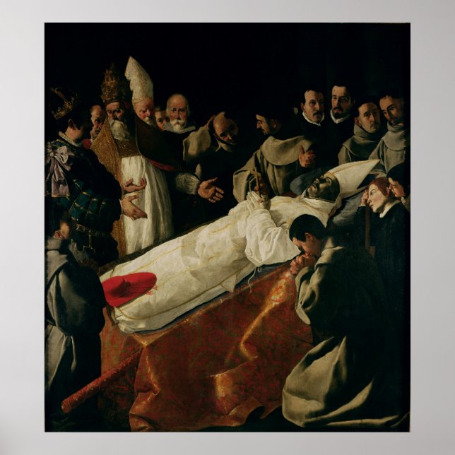 Ausstellung des Körpers von St. Bonaventure Poster (Vorne)