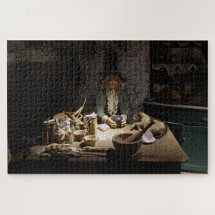 Ausstellung einer Hexe im Museum der Hexerei
