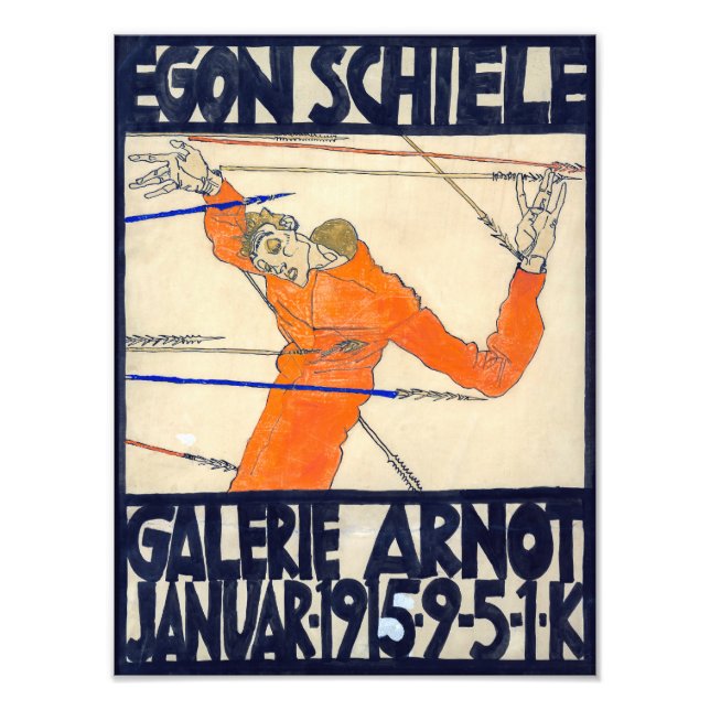 Ausstellung in der Arnot Gallery | Egon Schiele | Fotodruck (Vorne)