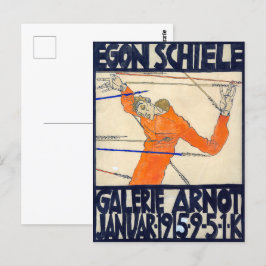 Ausstellung in der Arnot Gallery | Egon Schiele | Postkarte