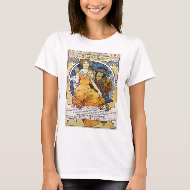Ausstellung St. Louis, Mucha T-Shirt (Vorderseite)