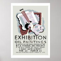 Ausstellung von Ölgemälden